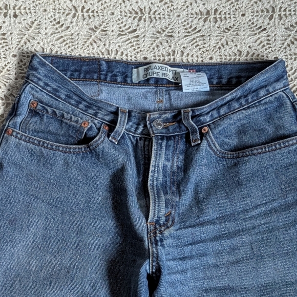 Vintage | Levi's Relaxed Fit 100% Cotton Denim Tapered Jeans - Picture 10 of 12